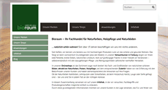 Desktop Screenshot of bioraum.de