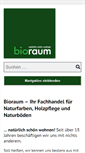 Mobile Screenshot of bioraum.de