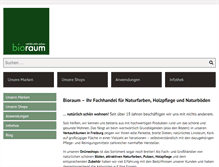 Tablet Screenshot of bioraum.de
